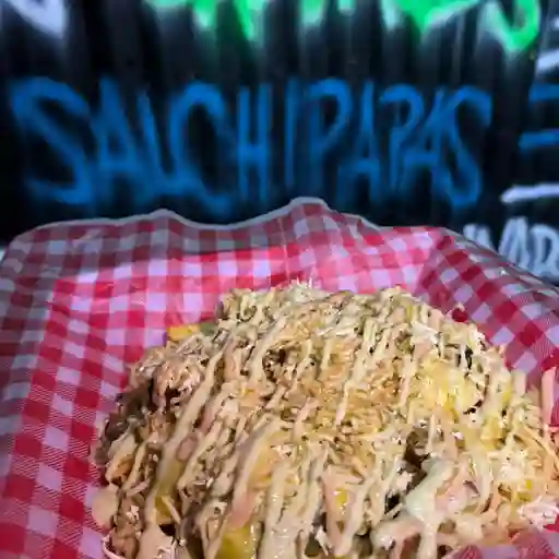 Salchipapa pollo