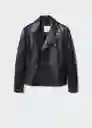 Chaqueta Cazadora Perfecto Negro Talla M Hombre Mango