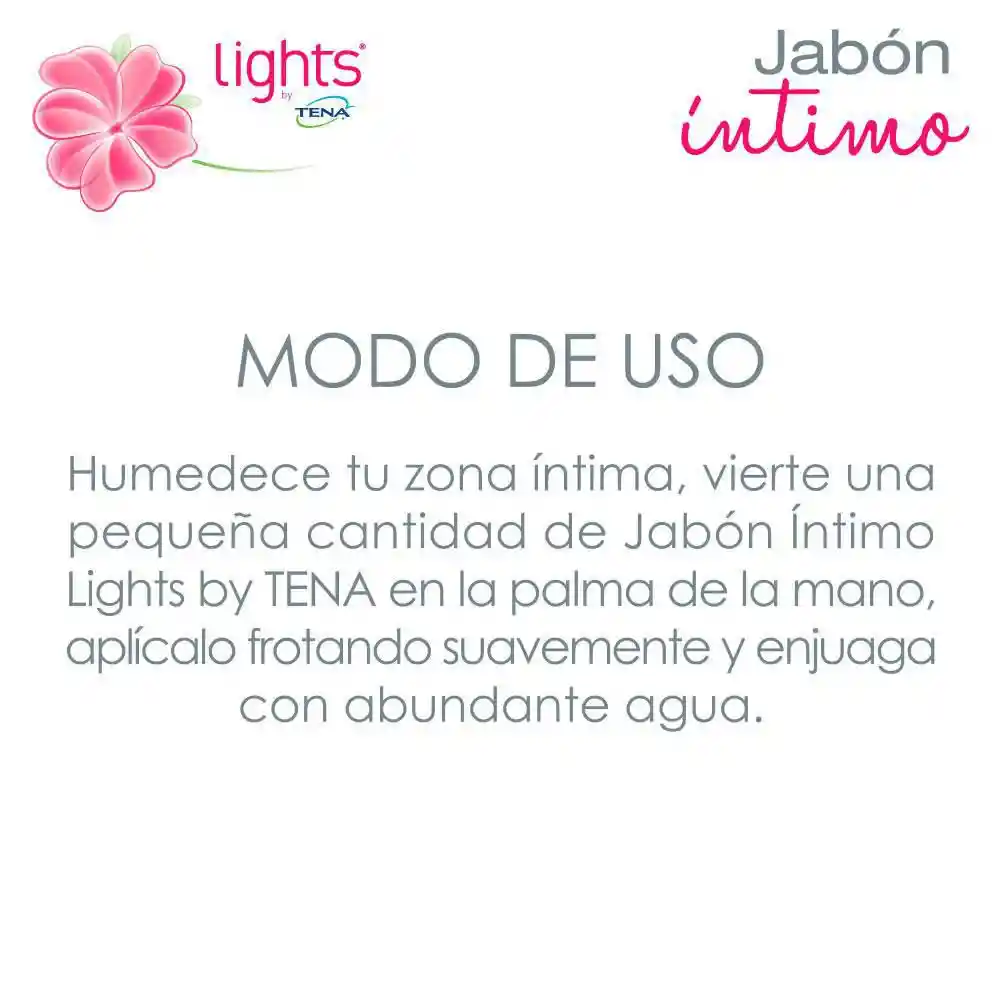 Tena Jabón Íntimo Lights