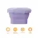 Contenedor Alimento Plegable Silicona Púrpura 550 mL Miniso