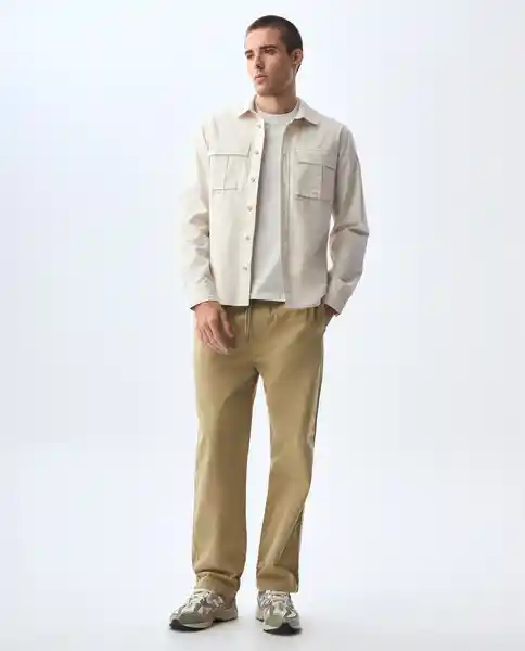 Camisa Hombre Gris Talla L 811G500_GRI134108 Americanino