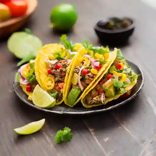 Tacos Dorados de Pastor Orden de 3