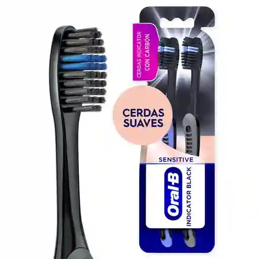 Cepillo de Dientes Oral B Indicator Negro 2 Und