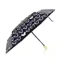 Sombrilla Estampado Corazones Serie Black & White Miniso