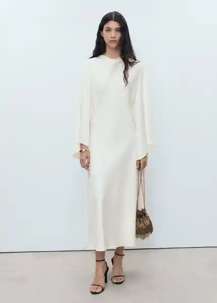 Vestido Maria-A Offwhite Talla XS Mujer Mango