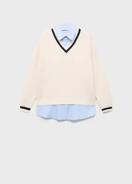 Jersey Chiara Beige Talla XS Mujer Mango