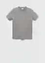 Camiseta Chelsea Gris Medio Vigore Talla M Hombre Mango