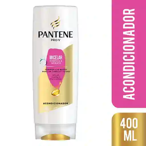 Acondicionador Pantene Pro-V Micelar Purifica y Hidrata Rinse 400 ml