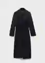 Abrigo Batin Negro Talla XS Mujer Mango