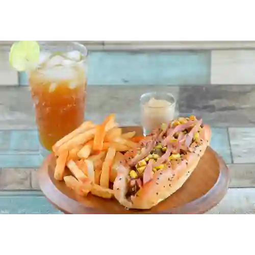 Hot Dog Americano en Combo