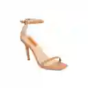 Sandalias Tacón Anna Beige Talla 40