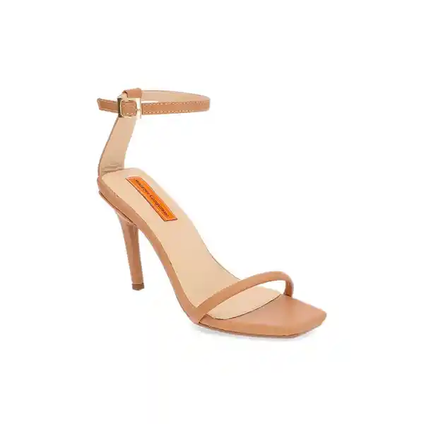 Sandalias Tacón Anna Beige Talla 40