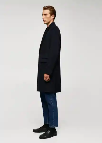 Abrigo Barley Navy Talla M Hombre Mango