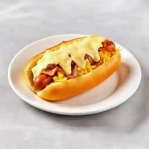 Perro especial con pollo