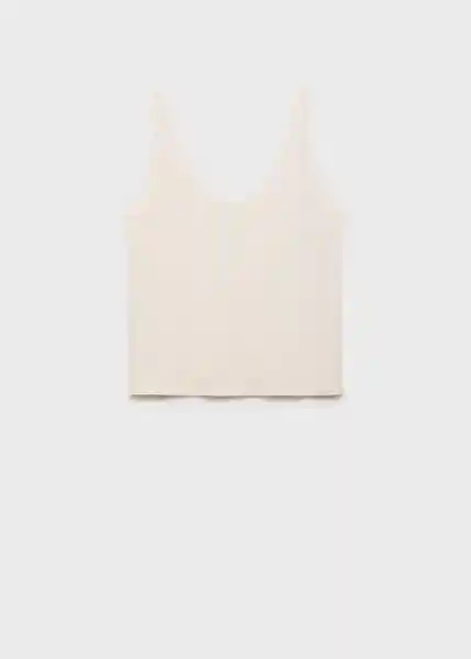 Top Kali Crudo Talla L Mujer Mango