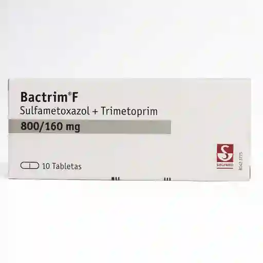 Bactrim F Antibiótico (800 mg/160 mg) Tabletas