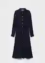 Vestido Sailor Navy Talla S Mujer Mango