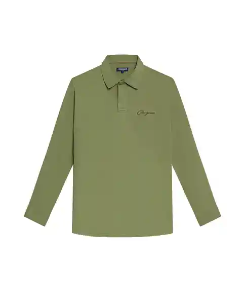 Camiseta Long Sleeve Polo Verde Loden Oscuro T L Chevignon