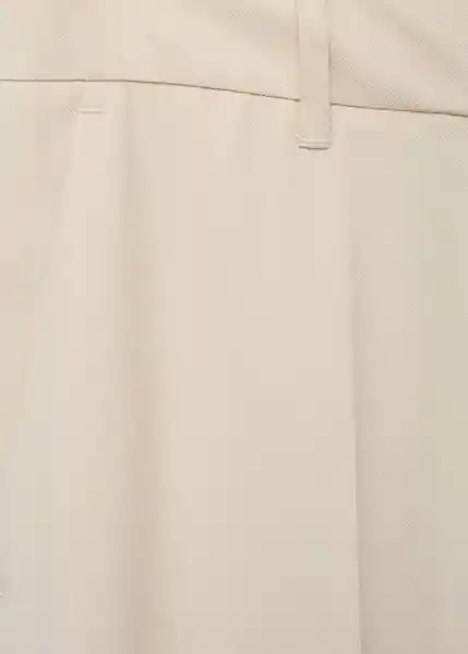 Pantalón Carlos Crudo Talla 38 Mujer Mango
