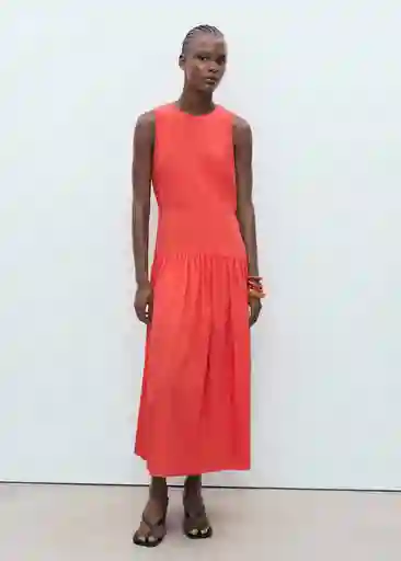 Vestido Gilda Rojo Valentino Talla S Mujer Mango