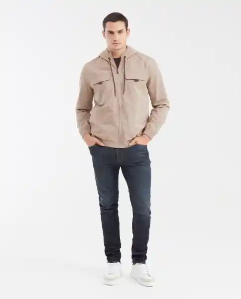 Chaqueta Windbreaker Café Ciervo Claro Talla M Chevignon