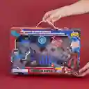 Robot Transformable y Pistola Azul y Rojo Serie Miniso