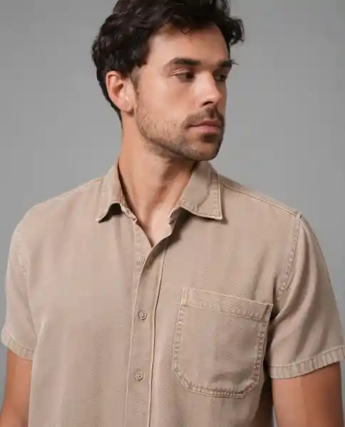 Camisa Hombre Beige Talla XL 119G007_BEI161315 Rifle