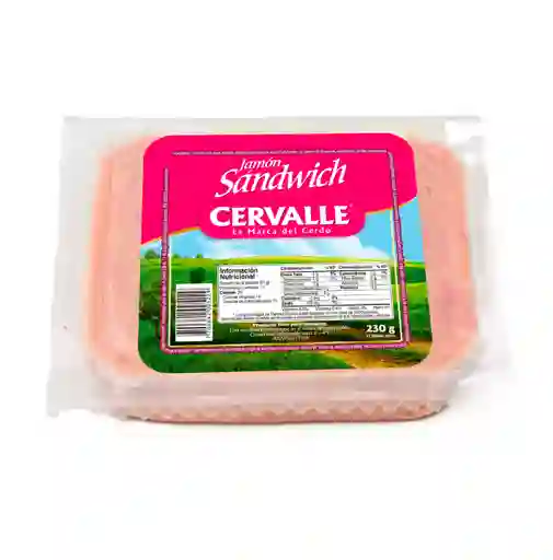 Cervalle Jamón de Cerdo para Sándwich