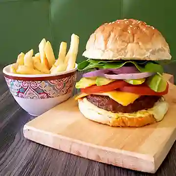 Combo Burger Laverde (Vegetariana)