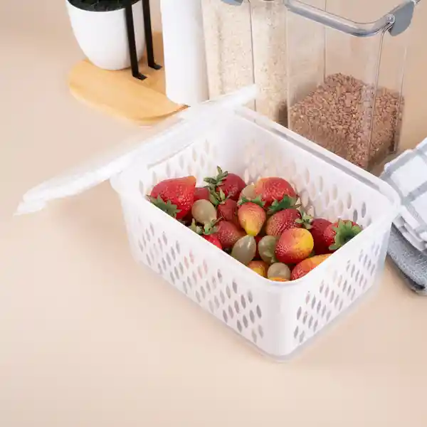 Contenedor Para Alimentos Con Cesta de Drenaje 33 L Miniso