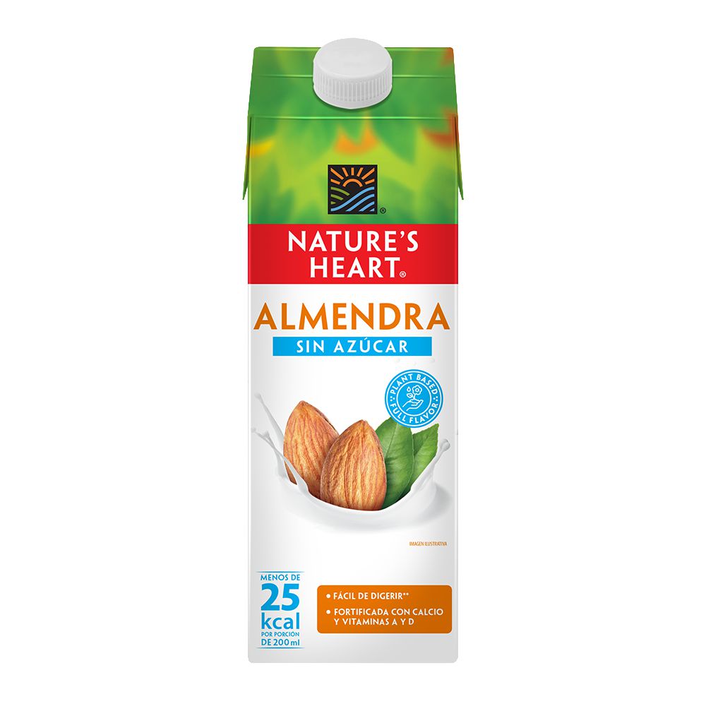 Bebida de Almendra sin azúcar NATURES HEART 946 mL