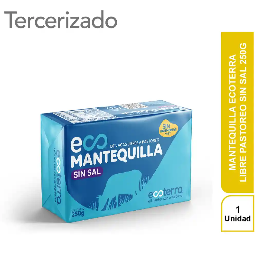 Ecoterra Mantequilla Sin Sal Libre Pastoreo