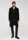 Abrigo Fisal Negro Talla XL Hombre Mango