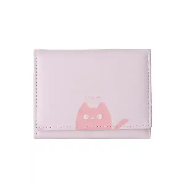 Cartera Trifold Rosa Claro Miniso