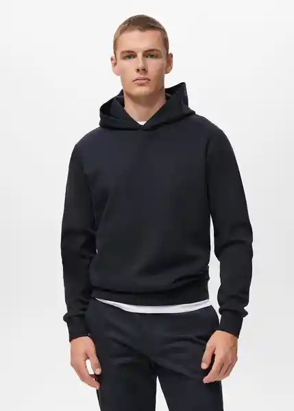 Buzo Sudadera Bono Navy Talla M Hombre Mango