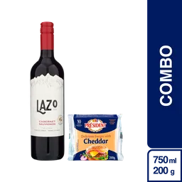 Combo Lazo Cabernet Sauvignon Chile + President Hamburger