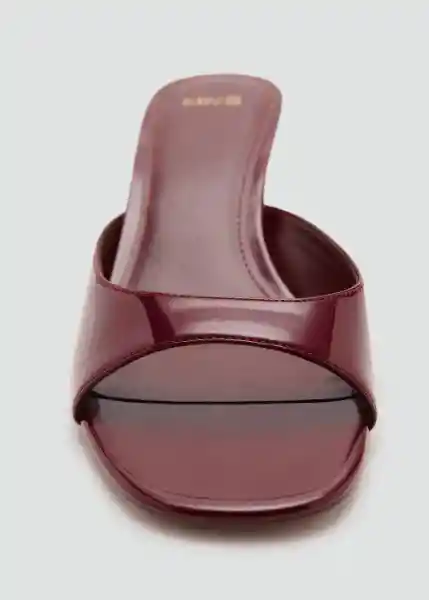 Sandalias Lidia Burdeos Talla 38 Mujer Mango