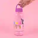Vaso Plástico Con Asa de Serie Snoopy Rosa 1000 mL Miniso