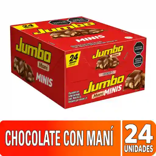 Jumbo Mini Barra de Chocolate con Maní