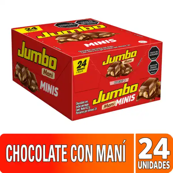 Jumbo Mini Barra de Chocolate con Maní