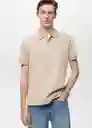 Camiseta Polo Rea Crudo Talla M Hombre Mango