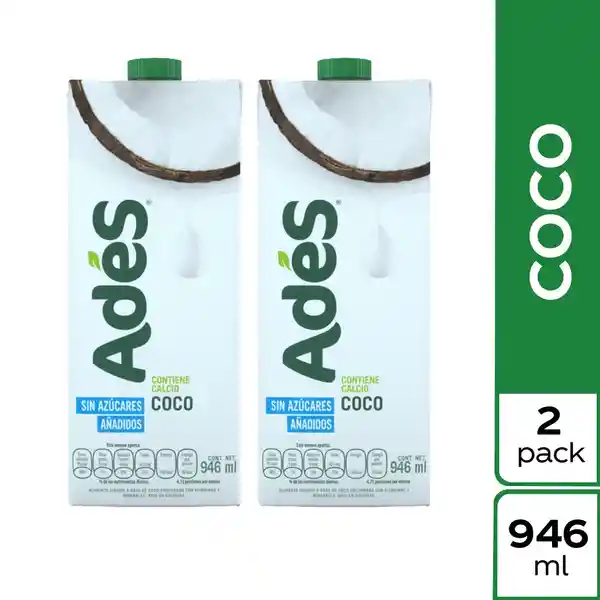 AdeS pack de bebida de coco duo