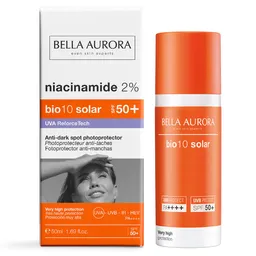 Bella Aurora Protector Solar Bio10 Con Niacinamida Spf50 +