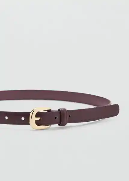 Cinturón Nico Granate Talla M Mujer Mango
