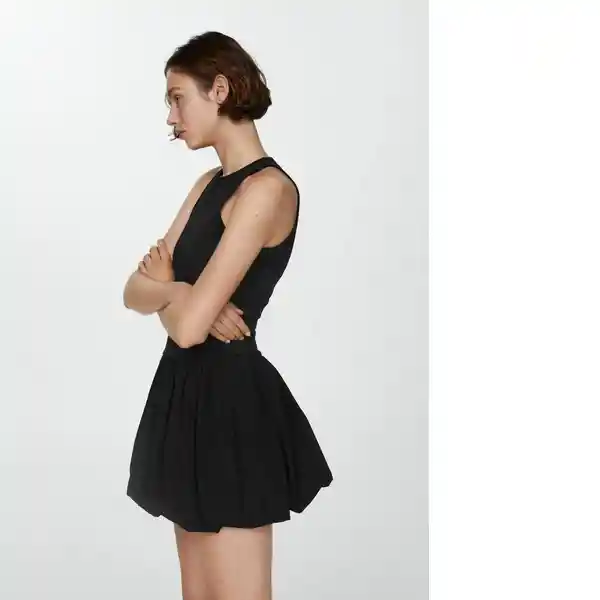 Vestido Nuba Negro Talla XS Mujer Mango