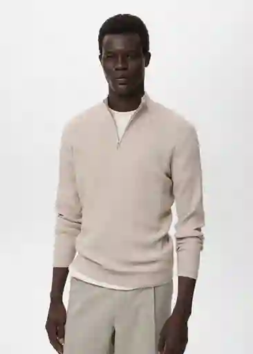 Jersey Antiguap Beige Talla L Hombre Mango