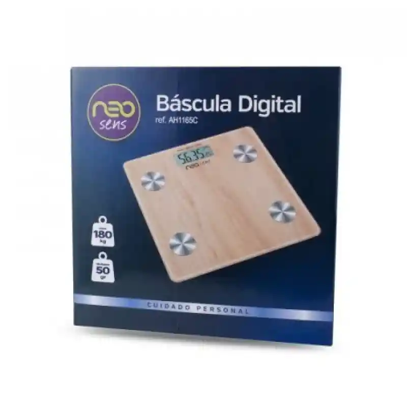 Neo Sens Báscula Digital Wood Ah1165C