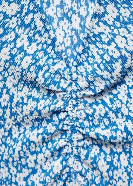 Vestido Poma Azul Talla Xs Mujer Mango