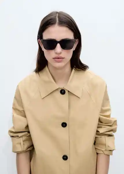 Abrigo Parka Tropic Camel Talla S Mujer Mango