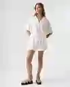 Camisa Mujer Crudo Talla S 612G007_CRU110606